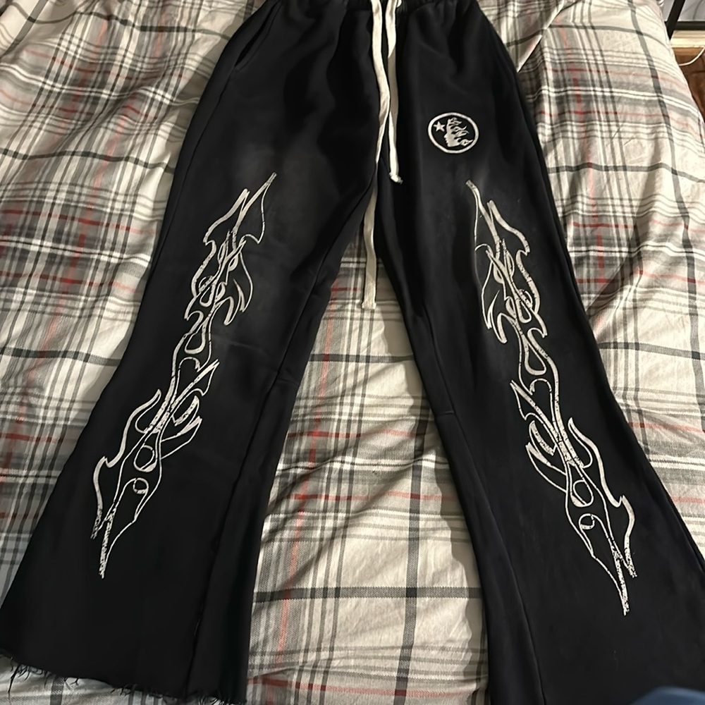 Hellstar Studios Records Vintage Tracksuit Plants Black